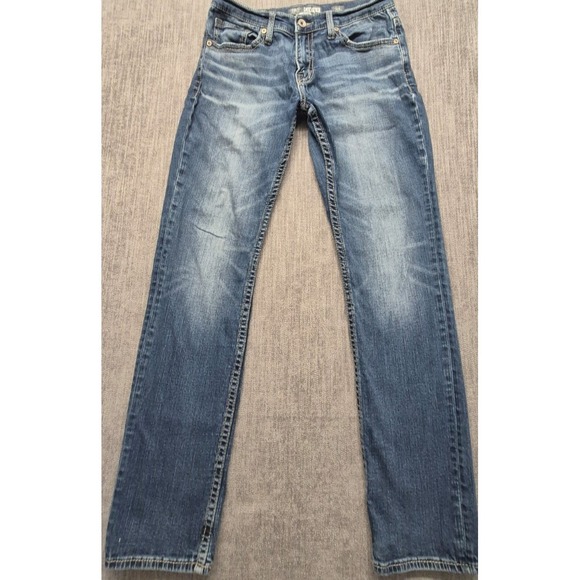 Buckle BKE Denim - BKE Carter straight leg women denim blue jeans sz 31L Cotton stretch medium wash